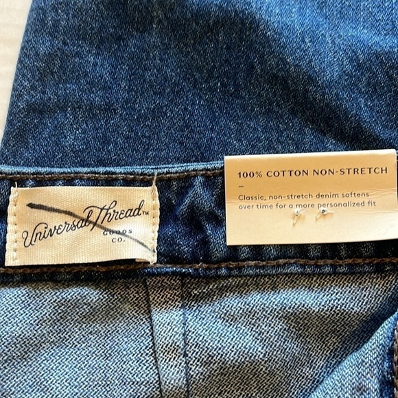 NWT-universal thread-10 short-medium denim-high-rise, wide leg jeans - Picture 8 of 14